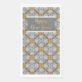 Gold- en Silver Laced Medallions Pattern Servet (Voorkant)