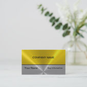 Gold en Silver Luxury Metal Visitekaartjes (Staand voorkant)