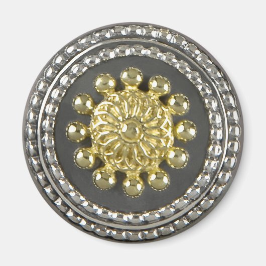 Gold en Silver Medallion Magneet (Voorkant)