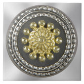 Gold en Silver Medallion Tegeltje (Voorkant)