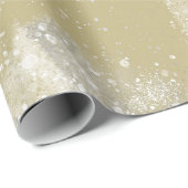 Gold en Silver Spattered Cadeaupapier (Rol Hoek)