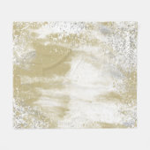 Gold en Silver Spattered Fleece Deken (Voorkant (Horizontaal))
