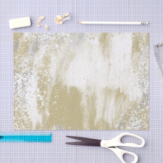 Gold en Silver Spattered Tissuepapier (Craft)