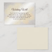 Gold en Silver Waterverf Wedding Good Informatiekaartje (Voorkant / Achterkant)