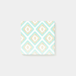Gold- en Turquoise-chic Ikat-patroon Post-it® Notes