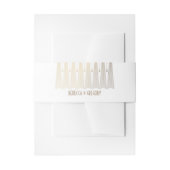 Gold en White Art Deco Gatsby Wedding Uitnodigingen Wikkel (Voorkant Voorbeeld)