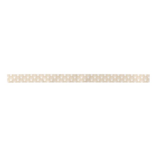 Gold en White Art Deco Pattern Lint (Voorkant)