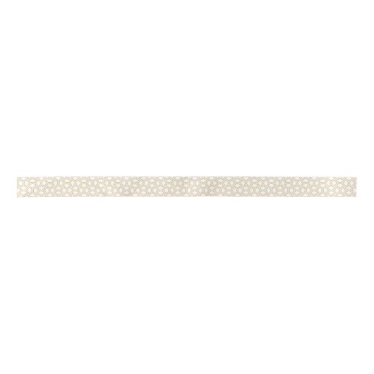 Gold en White Art Deco Pattern Lint (Voorkant)