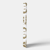 Gold en White Damask Pattern Case-Mate iPhone Case (Achterkant / Rechts)