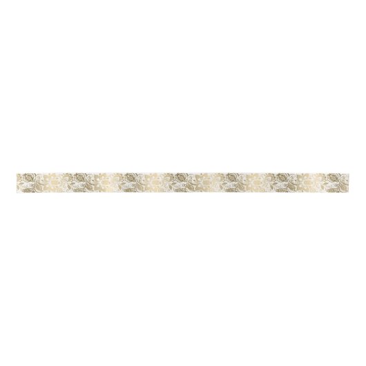 Gold- en White Lace-patroon Lint (Voorkant)
