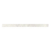 Gold en White Polka Dots Lint (Voorkant)