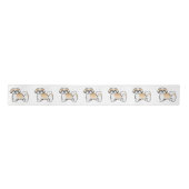 Gold en White Shih Tzu Cute Cartoon Dog Lint (Voorkant)