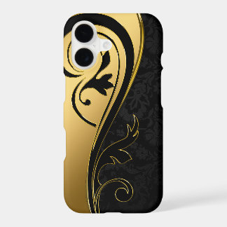 Gold- en zwart Floral-design