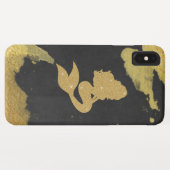 *~* Gold en zwart karton Gold Glitter Mermaid Case-Mate iPhone Case (Achterkant (horizontaal))