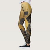 Gold- en zwart ontwerp leggings (Links)