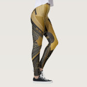 Gold- en zwart ontwerp leggings (Rechts)