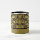 Gold- en zwart Patroon Mok (Midden)
