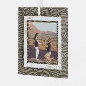 Gold- en zwarte foto glas ornament (Voorkant links)