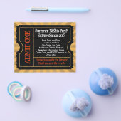 Gold- en zwarte-kaartenbrochures, aangepaste afdru flyer (Enkel)