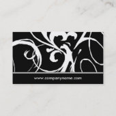 Gold- en zwarte stijlvolle Visitekaartjes (Achterkant)