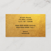 Gold- en zwarte streep visitekaartje (Achterkant)