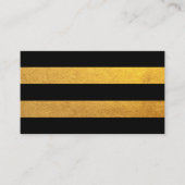 Gold- en zwarte streep visitekaartje (Voorkant)