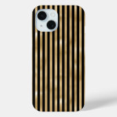 Gold- en zwarte striped iPhone draagtas Case-Mate iPhone Case (Achterkant)