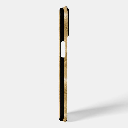 Gold- en zwarte striped iPhone draagtas Case-Mate iPhone Case (Achterkant / Rechts)