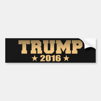 Gold en zwarte Trump 2016 Bumpersticker