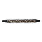 Gold en zwarte Zebra Striped Pen (Voorkant)