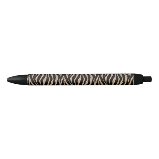 Gold en zwarte Zebra Striped Pen (Voorkant)