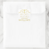 Gold Enregistrer la date Stickers or monogramme ma (Sac)