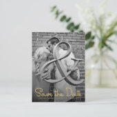 Gold Enregistrer le Faire-part de typographie de d (Debout devant)