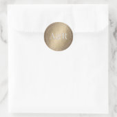 Gold Envelope Sticker met monogram (Tas)