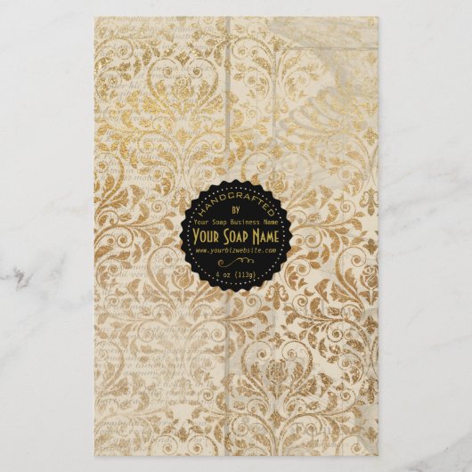 Gold Ephemera  zeeprempel - brochpapier Flyer (Voorkant)