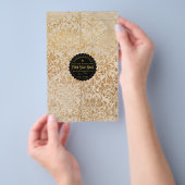 Gold Ephemera  zeeprempel - brochpapier Flyer (Hand)