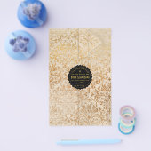 Gold Ephemera  zeeprempel - brochpapier Flyer (Enkel)