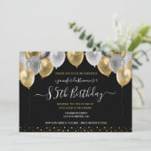 Gold et Black Invitation du 85e anniversaire (Debout devant)
