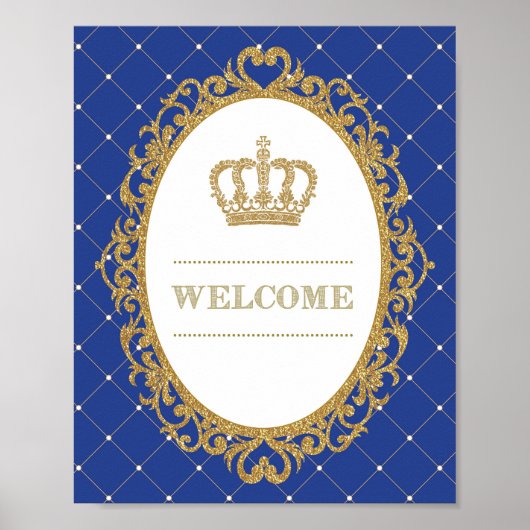Gold et Royal Blue Baby Prince King Affiche de bie (Devant)