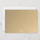 Gold et Script Modern Enregistrer la carte Date (Dos)