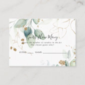 Gold Eucalyptus Devine Combien De Carte De Jeu (Devant)