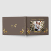 Gold Eucalyptus Mariage PHOTO Livre d'or (Complet)