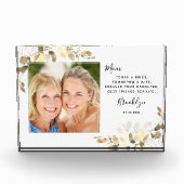 Gold Eucalyptus Mère de la mariée Bloc photo (Devant)