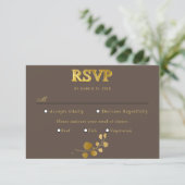 Gold Eucalyptus Repas Choix RSVP (Debout devant)