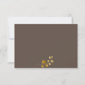 Gold Eucalyptus Repas Choix RSVP (Dos)