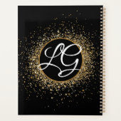 Gold Eye Lashes Brows Makeup Artist Appointes Planner (Achterkant)