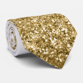 Gold Fading Waterfall Ombre Glitter look Stropdas (Opgerold)