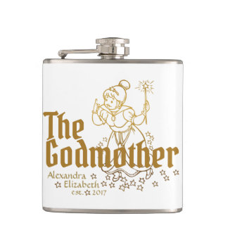 Gold Fairy de peetmoeder Heupfles