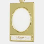 Gold Fairy de peetmoeder Verguld Banner Ornament (Links)