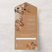 Gold Fall Weddenschap in één uitnodiging (Binnen)